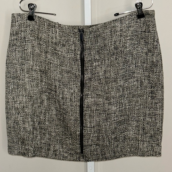 NWT Banana Republic Sexy Tweed Zipper Mini Skirt Size 14 - Picture 2 of 7